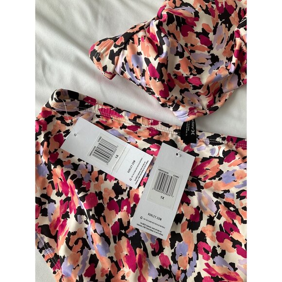 Hurley Moderate Coverage 2-Piece BikiniPlus size 1X, New - Picture 6 of 6